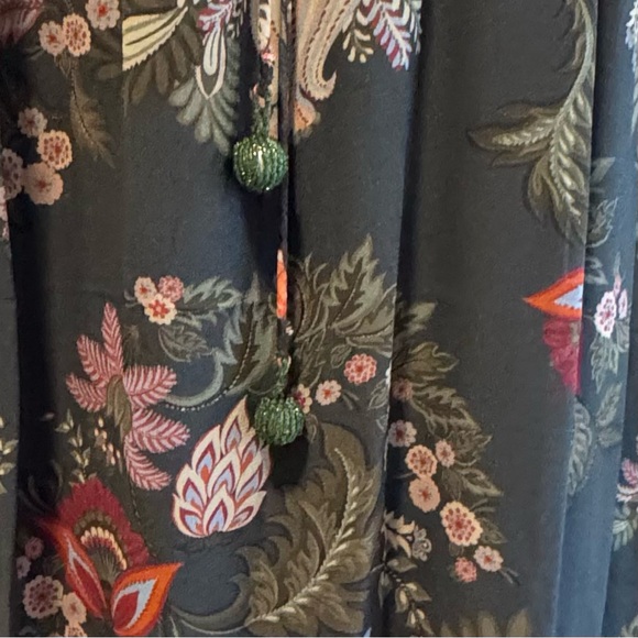 FARM Rio x Anthropologie Floral Midi Dress XS NWT Puff Sleeve Boho - Picture 7 of 12